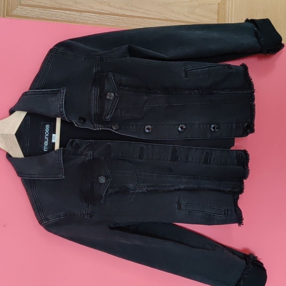 Black jean jacket
